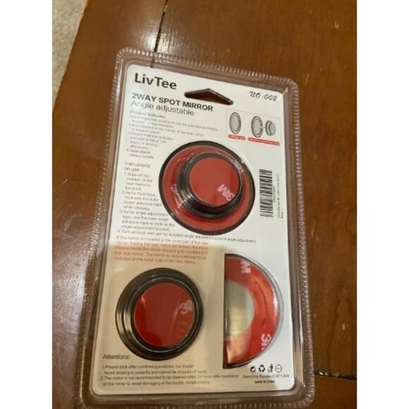 Blind Spot Mirror, 2" Round HD Glass Frameless Convex Rear View Mirrors - Picture 2 of 3